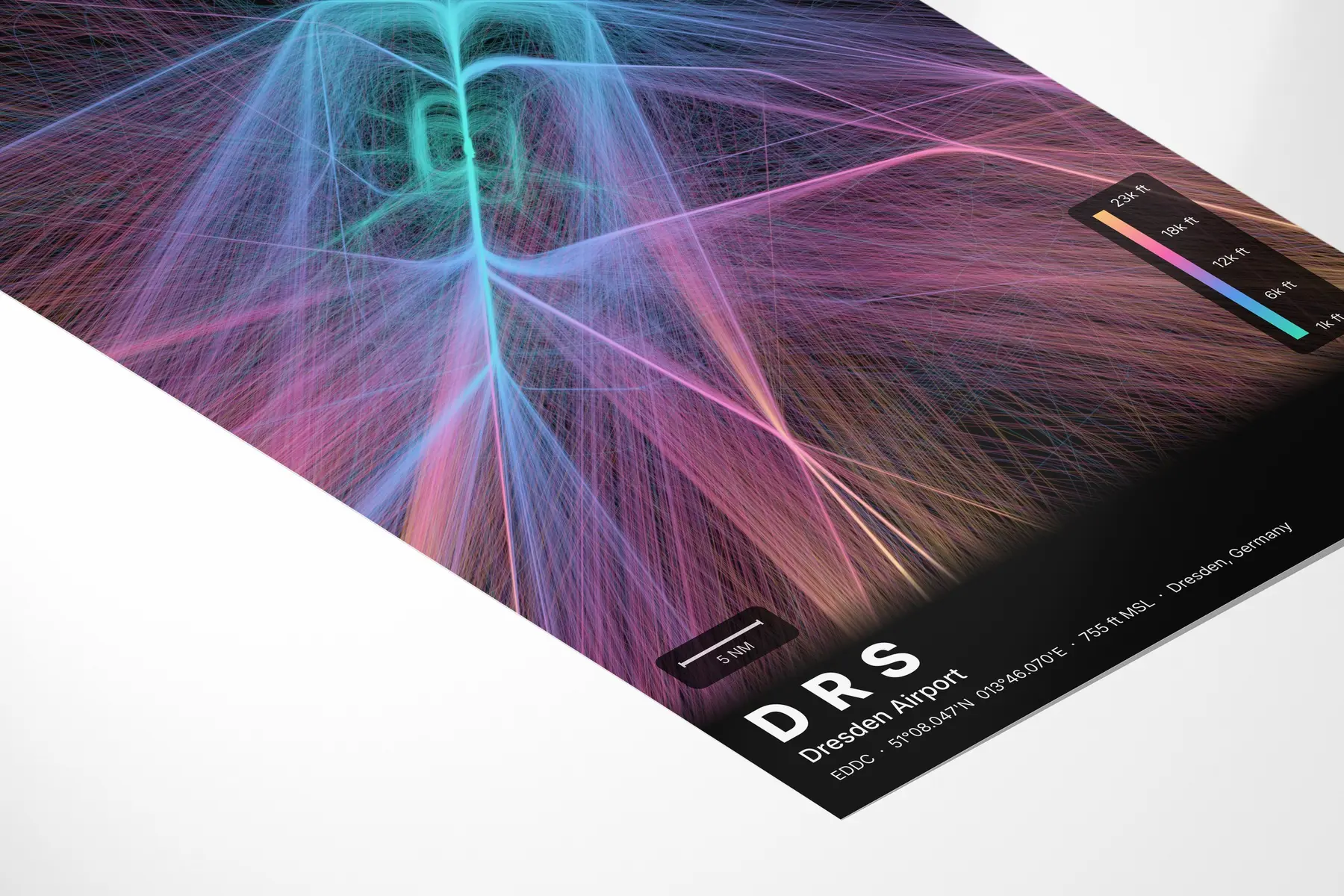 DRS flight path map — Aurora theme · Dark in corner-detail setting