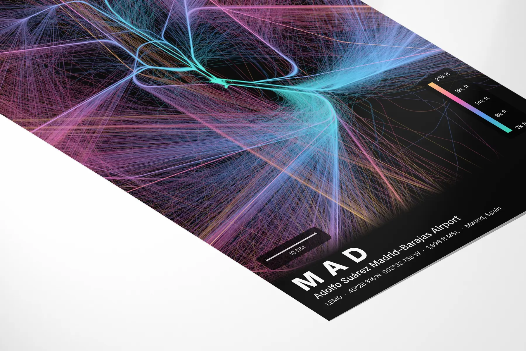MAD flight path map — Aurora theme · Dark in corner-detail setting